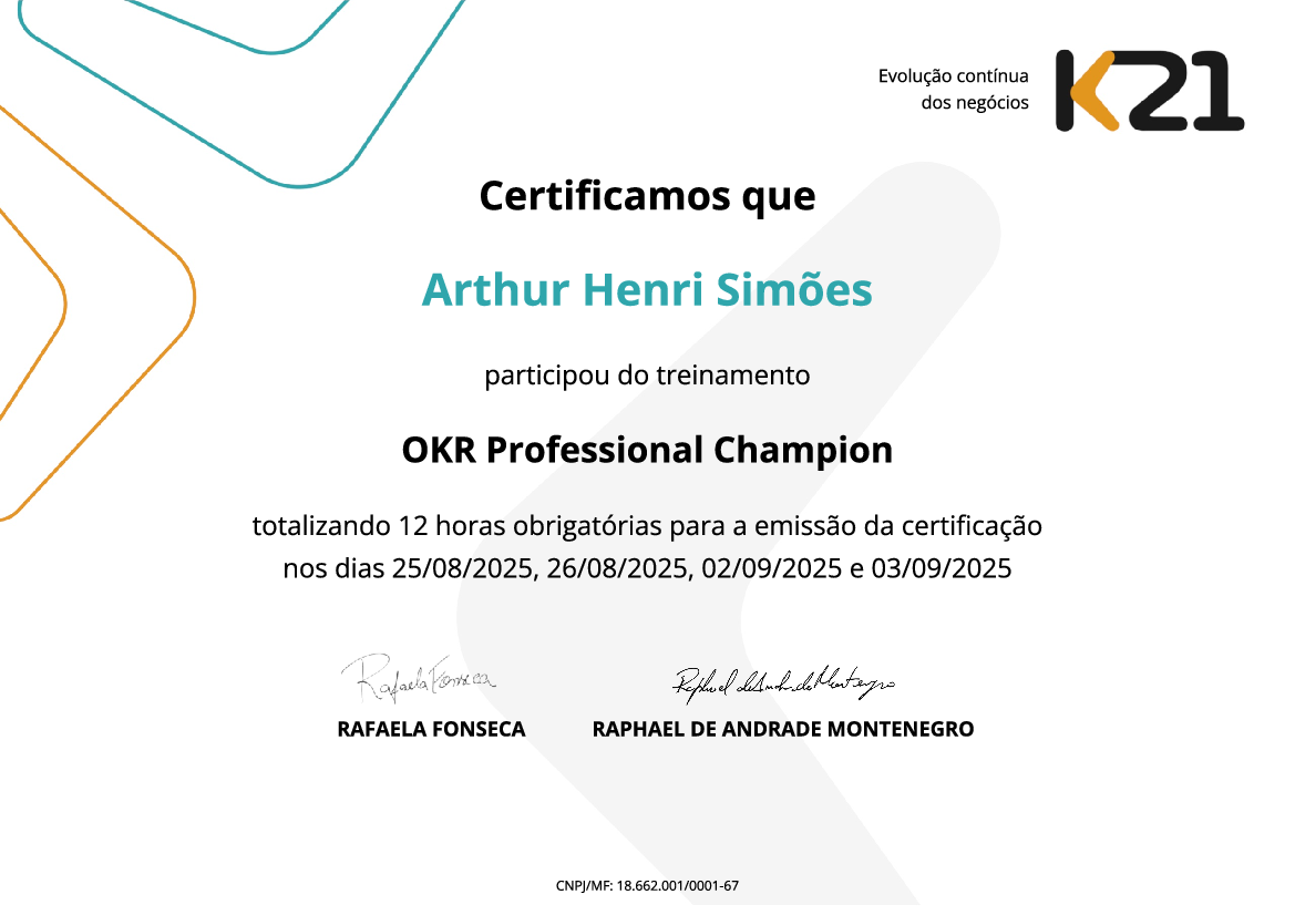 Certificado K21